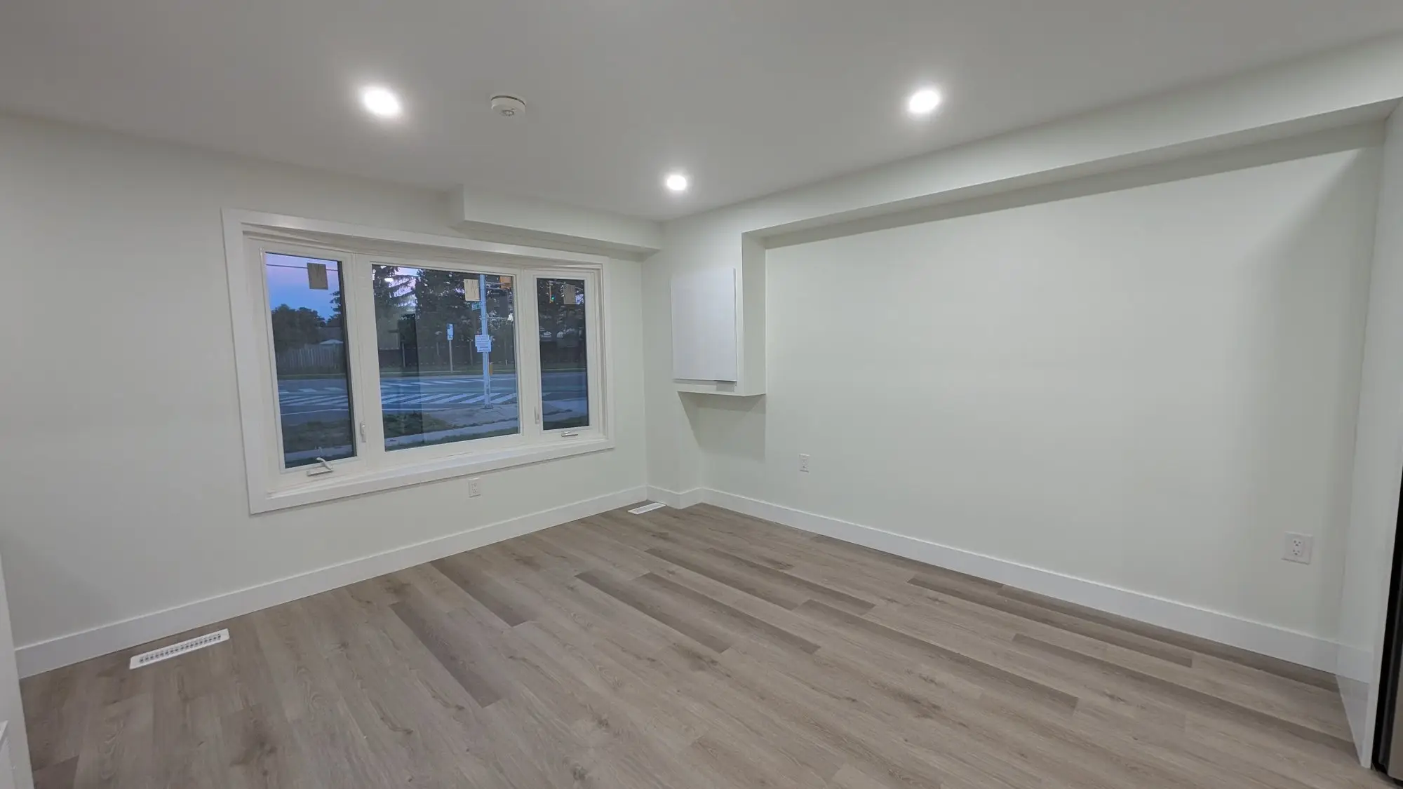 Finished room with new window and trim