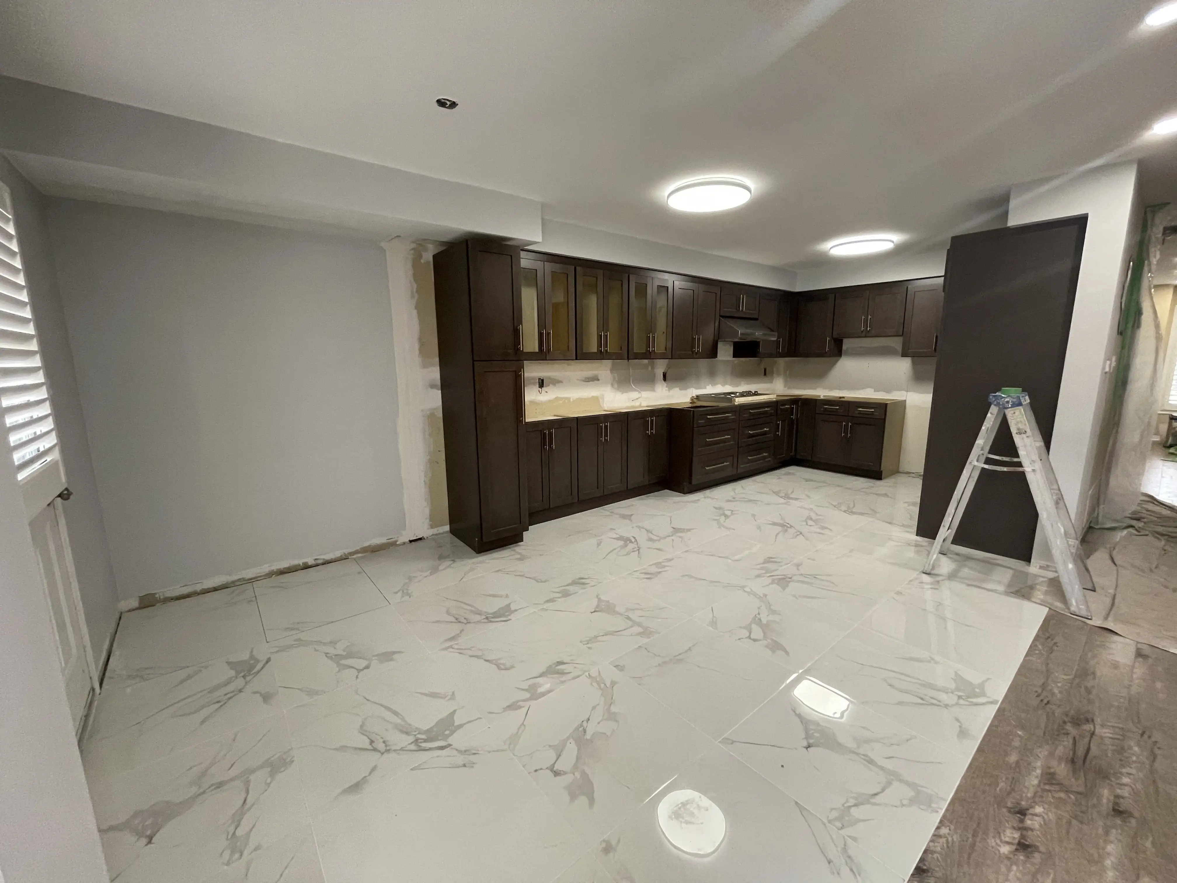 Kitchen inside a finished garden suite built by HMH Construction